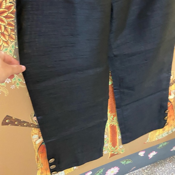 🛍️ Black Solid Straight Kurta. Size - 42 - Picture 11 of 15